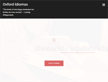 Tablet Screenshot of oxfordidiomas.com